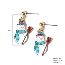 Artilady Women Girls Christmas Snowman Earrings