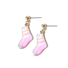 Artilady Women Girls Christmas Sock Earrings