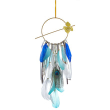 Ins Nordic Home Decor Wall Hanging Peacock Featcher  Dream Catcher for Living Room