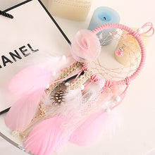 Cute Pink Handmade Wall Hanging Dream Catcher for Girls