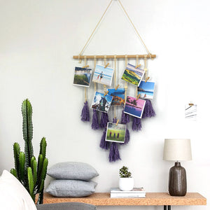 Atilady Bohemian hand woven cotton rope tapestry