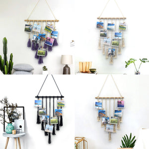 Atilady Bohemian hand woven cotton rope tapestry