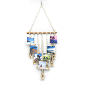 Atilady Bohemian hand woven cotton rope tapestry