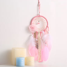 Cute Pink Handmade Wall Hanging Dream Catcher for Girls