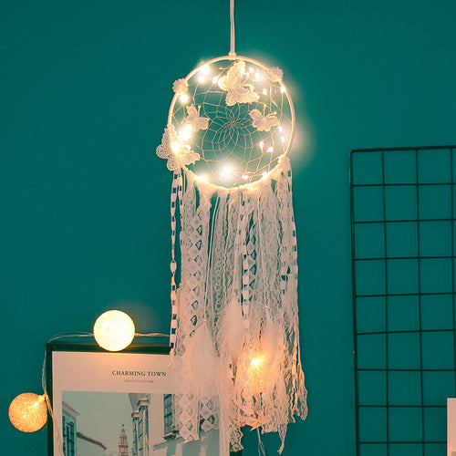 Vintage Butterfly Dream Catcher for Home Living Room Decor