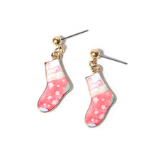 Artilady Women Girls Christmas Sock Earrings