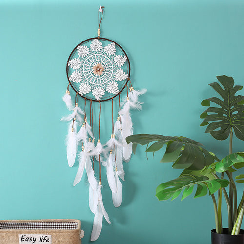 Ins Feather Wall Hanging  Dream Catcher Diy for Bedroom Living Room