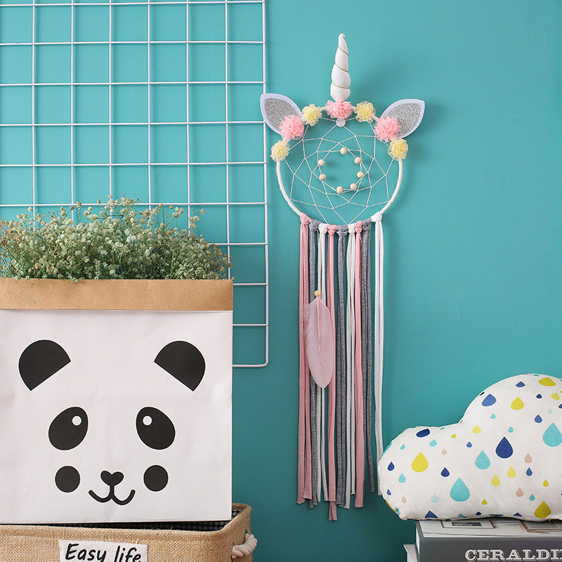 Cartoon Unicorn Wall Hanging Home Decor Dream Catcher