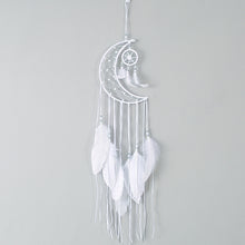 Moon Star Home Decor White Bohemia Feather Dream Catcher