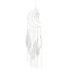 Moon Star Home Decor White Bohemia Feather Dream Catcher