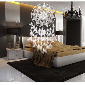 Artilady Hollow feather dream catcher