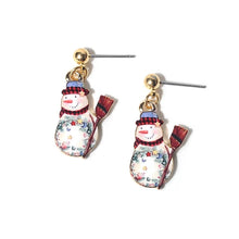 Artilady Women Girls Christmas Snowman Earrings