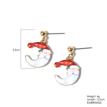 Artilady Women Girls Santa Claus Earrings