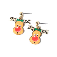 Artilady Women Girls Christmas Reindeer Earrings