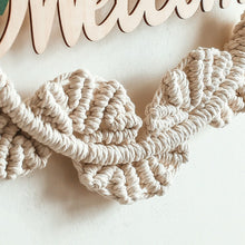 Macrame Welcome Door Sign Farmhouse Wreath Boho Home Decor  Wedding Backdrop Christmas