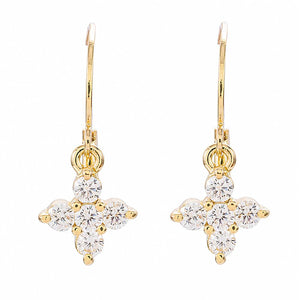 Artilady Women CZ Cross Earrings