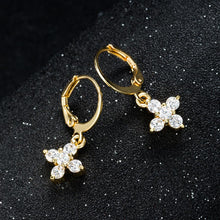 Artilady Women CZ Cross Earrings