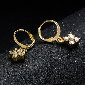Artilady Women CZ Cross Earrings