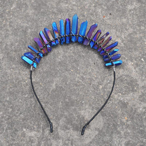 Artilady Women Crystal Crown Headband