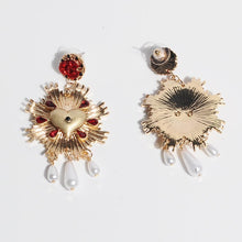 Artilady Women Flower Pearl Earrings