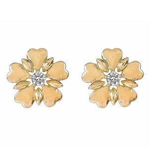 Artilady Women Flower Stud Earrings