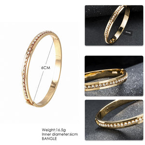Artilady Women Gold Bangle Bracelet