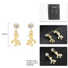 Artilady Women Gold Custom Earrings