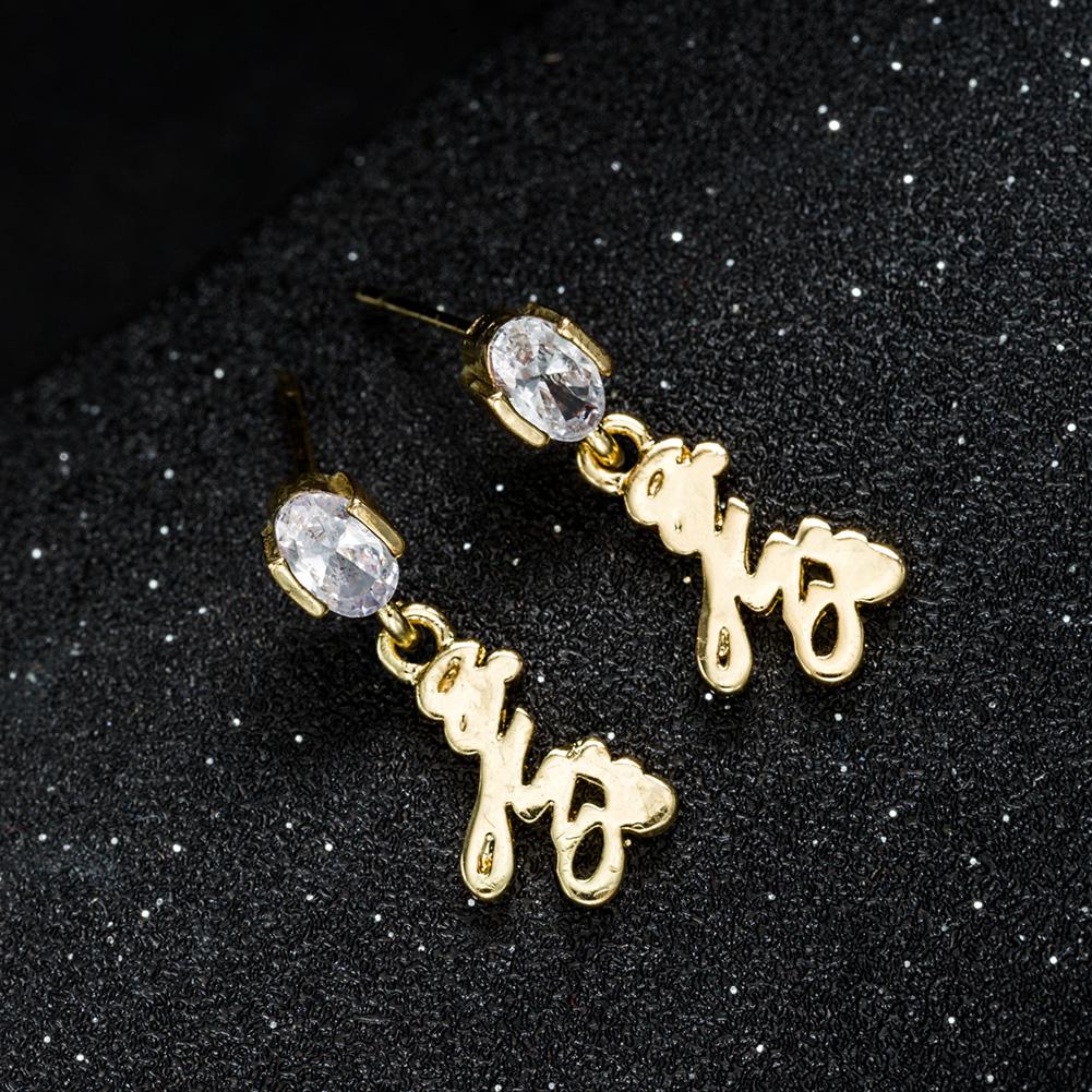 Artilady Women Gold Custom Earrings