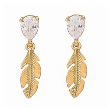 Artilady Women Gold Leaf Earrings