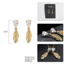 Artilady Women Gold Leaf Earrings