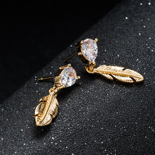 Artilady Women Gold Leaf Earrings
