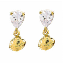 Artilady Women Gold Shell Earrings