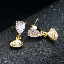 Artilady Women Gold Shell Earrings