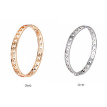 Artilady Women Gold Silver Bangle Bracelet