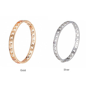 Artilady Women Gold Silver Bangle Bracelet