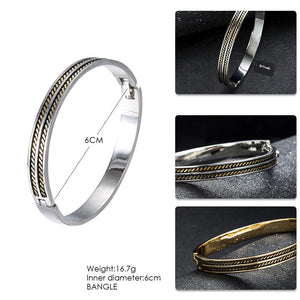 Artilady Women Gold Silver Bangle Bracelet