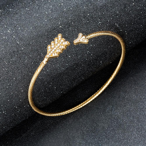 Artilady Women Gold Silver Bangle Bracelet