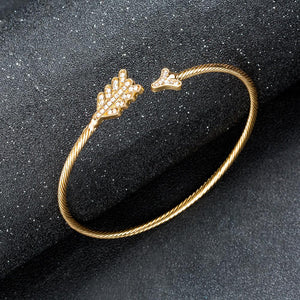 Artilady Women Gold Silver Bangle Bracelet