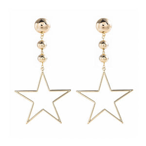 Artilady Women Gold Star Earrings