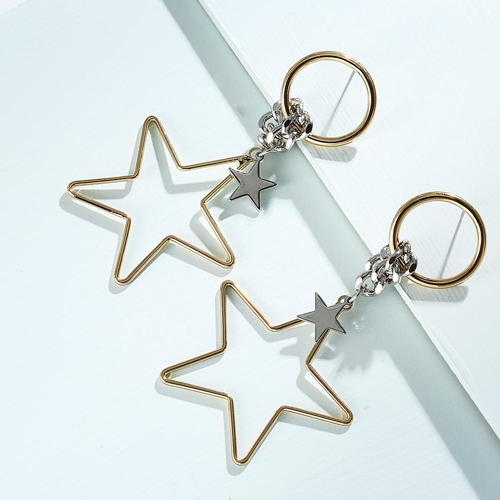 Artilady Women Gold Star Earrings