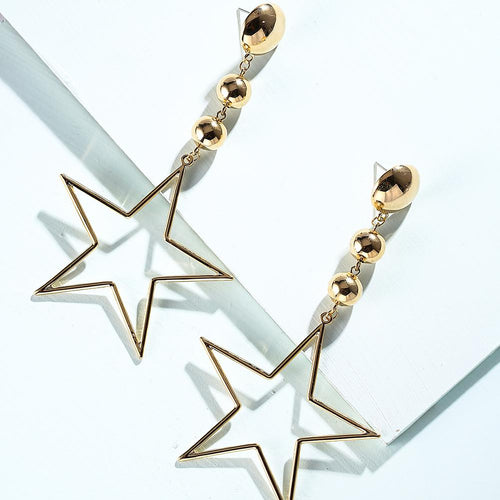 Artilady Women Gold Star Earrings