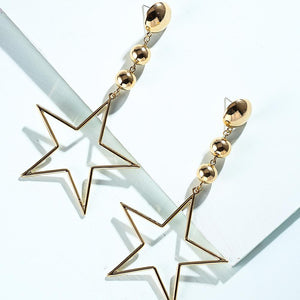 Artilady Women Gold Star Earrings