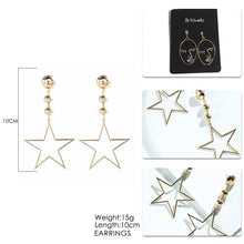 Artilady Women Gold Star Earrings
