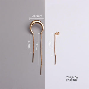 Artilady Women Moon Drop Earrings