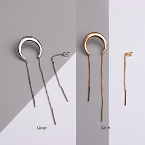 Artilady Women Moon Drop Earrings