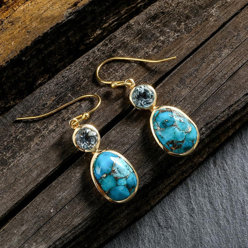 Artilady Women Natural Stone Earrings