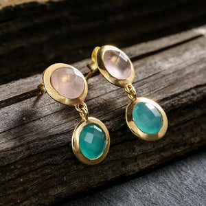 Artilady Women Natural Stone Earrings