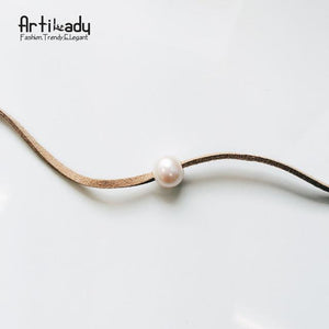 Artilady Women Pearl Choker Necklace
