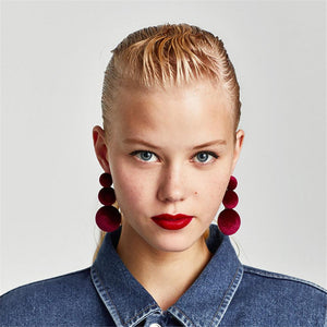 Artilady Women Satin Earrings Dangle