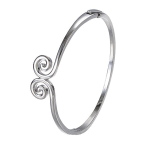 Artilady Women Silver Bangle Bracelet